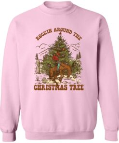 Cowboy Rockin around the Christmas tree Christmas sweatshirt Shirt Sweatshirt Long Sleeve Hoodie Tank Mug 7