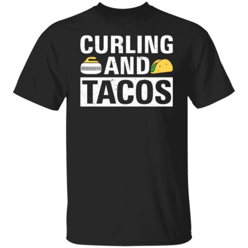 Curling and tacos shirt Shirt Sweatshirt Long Sleeve Hoodie Tank Mug