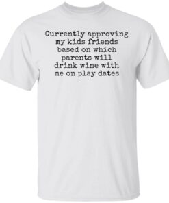 Currently approving kids friends base on which parents shirt Shirt Sweatshirt Long Sleeve Hoodie Tank Mug