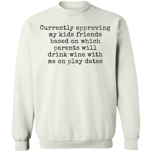 Currently approving kids friends base on which parents shirt Shirt Sweatshirt Long Sleeve Hoodie Tank Mug