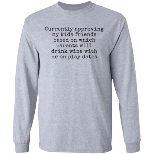 Currently approving kids friends base on which parents shirt Shirt Sweatshirt Long Sleeve Hoodie Tank Mug