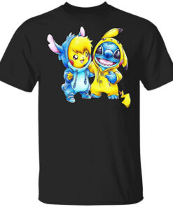 Cute Stitch Pokemon T-Shirts, Hoodies, Long Sleeve Shirt Sweatshirt Long Sleeve Hoodie Tank Mug