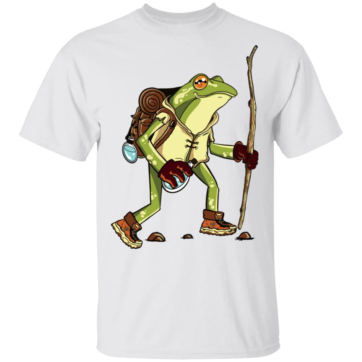 Cute frog hiker toad cottagecore aesthetic goblincore shirt Shirt Sweatshirt Long Sleeve Hoodie Tank Mug