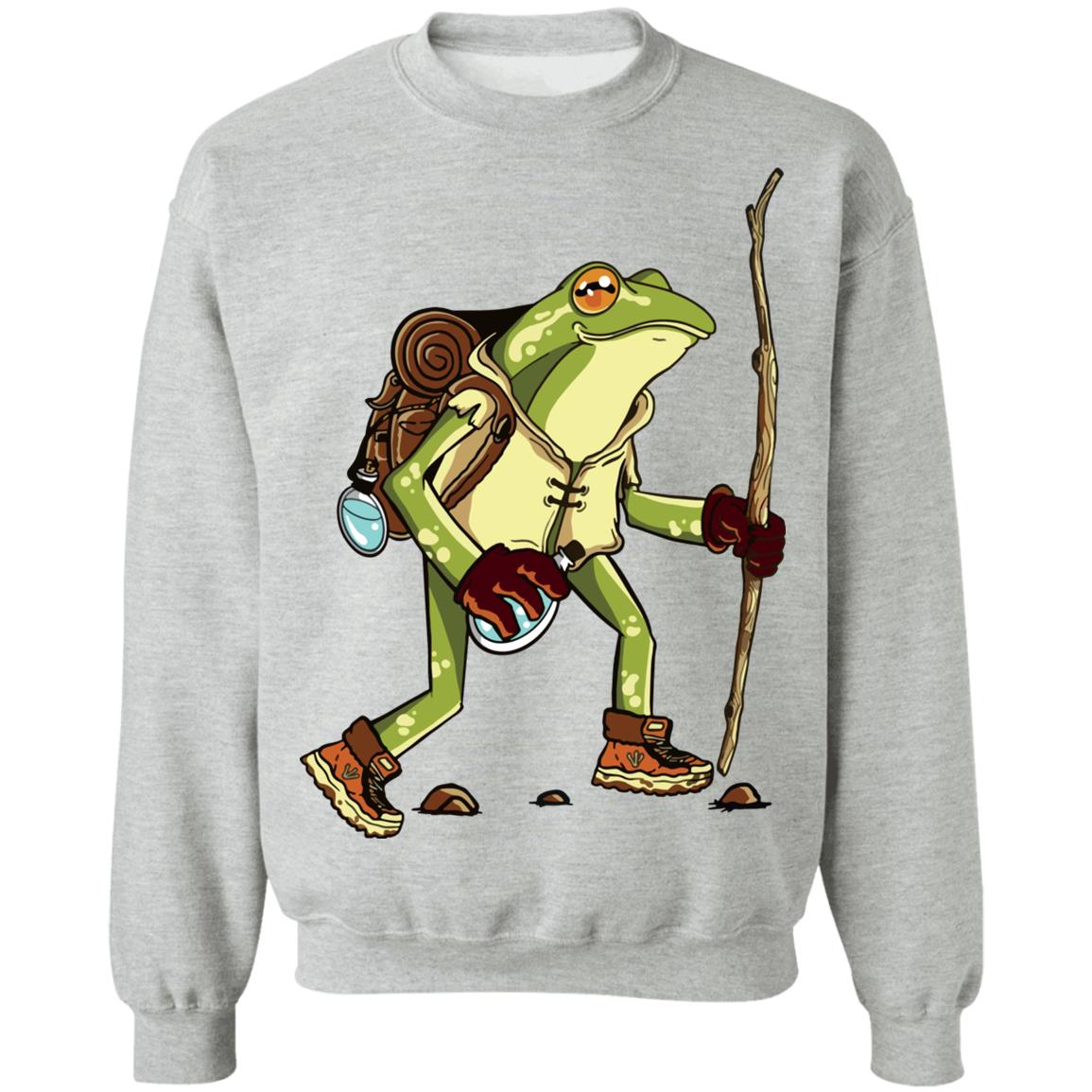 Cute frog hiker toad cottagecore aesthetic goblincore shirt Shirt Sweatshirt Long Sleeve Hoodie Tank Mug
