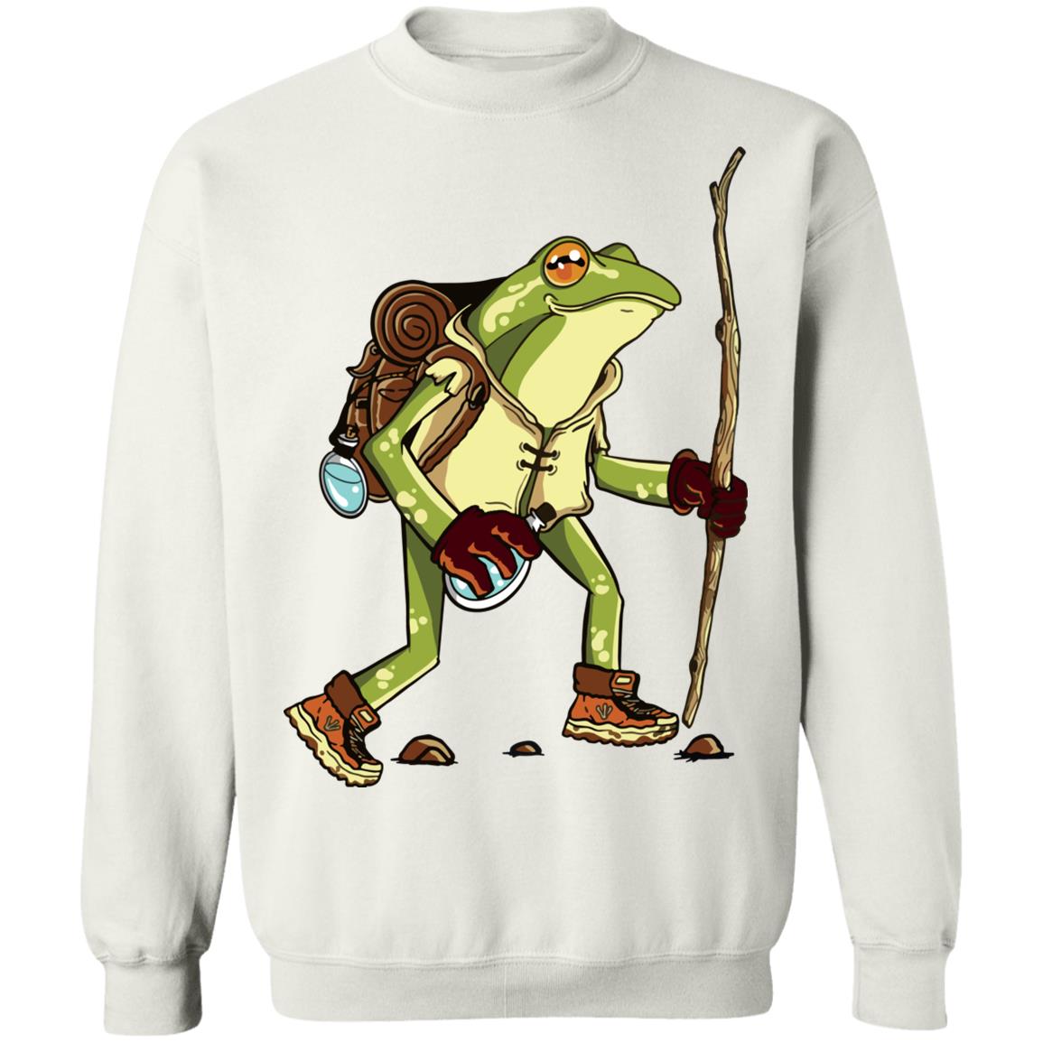 Cute frog hiker toad cottagecore aesthetic goblincore shirt Shirt Sweatshirt Long Sleeve Hoodie Tank Mug