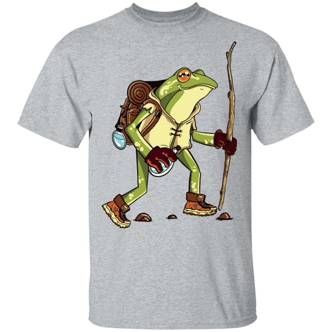 Cute frog hiker toad cottagecore aesthetic goblincore shirt Shirt Sweatshirt Long Sleeve Hoodie Tank Mug
