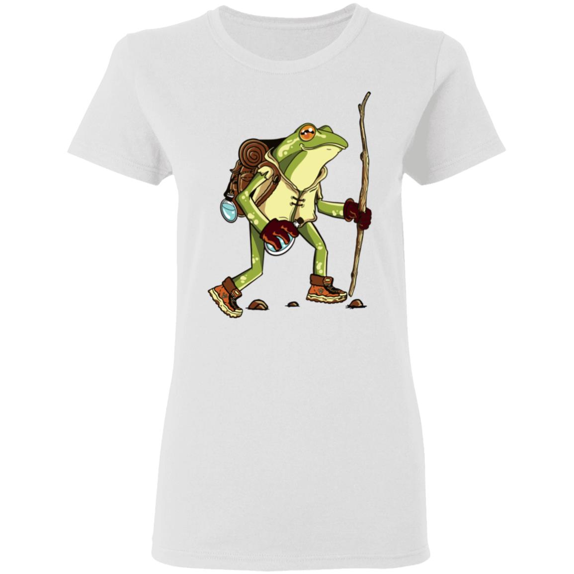 Cute frog hiker toad cottagecore aesthetic goblincore shirt Shirt Sweatshirt Long Sleeve Hoodie Tank Mug