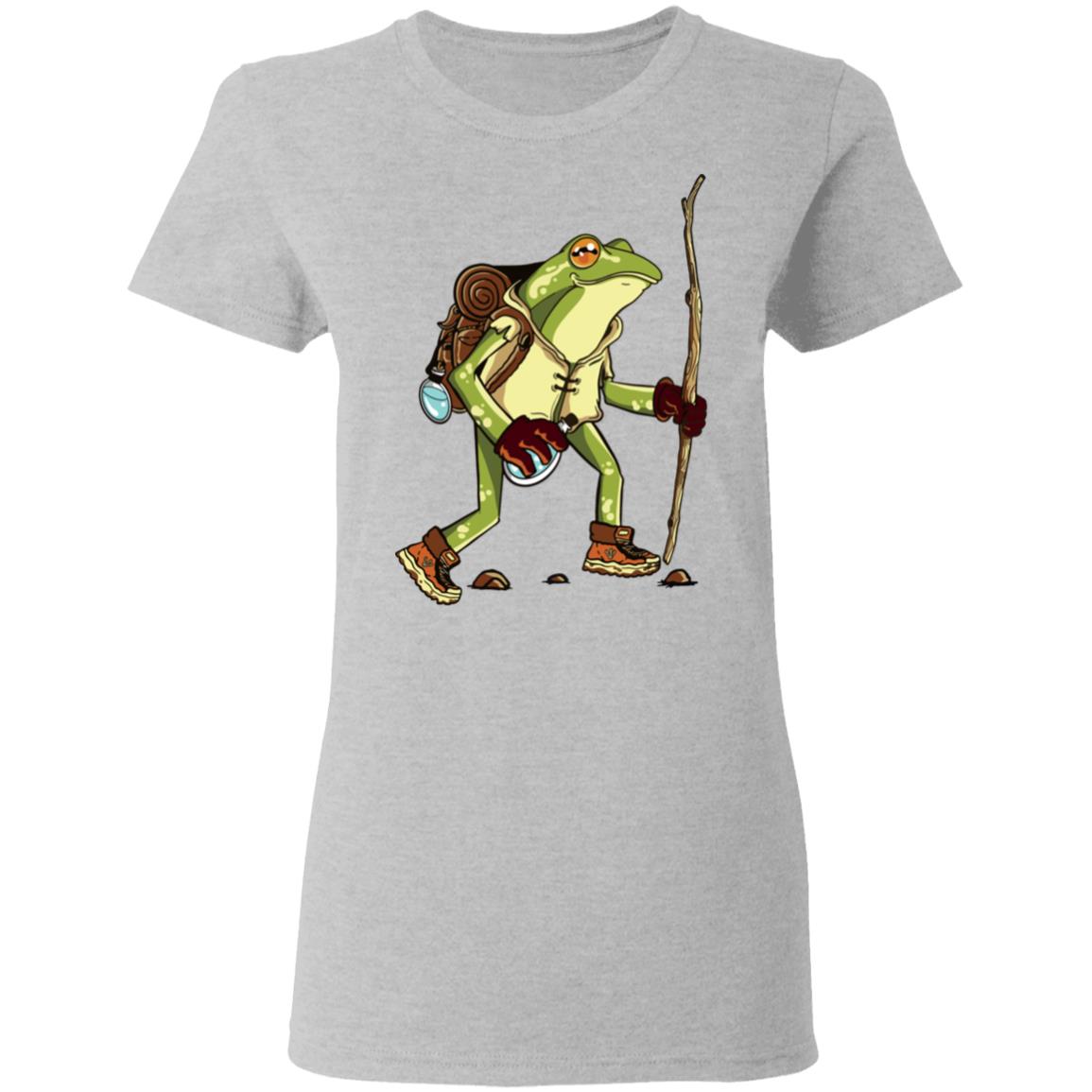 Cute frog hiker toad cottagecore aesthetic goblincore shirt Shirt Sweatshirt Long Sleeve Hoodie Tank Mug