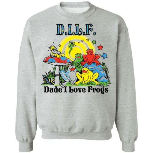 DILF dude i love frogs shirt Shirt Sweatshirt Long Sleeve Hoodie Tank Mug