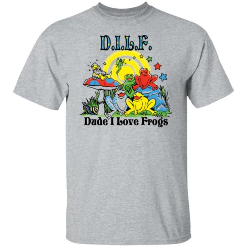 DILF dude i love frogs shirt Shirt Sweatshirt Long Sleeve Hoodie Tank Mug