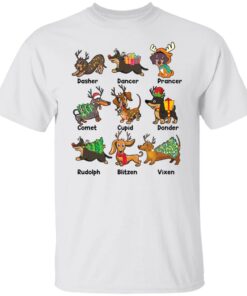 Dachshund dasher dancer prancer comet cupid shirt Shirt Sweatshirt Long Sleeve Hoodie Tank Mug