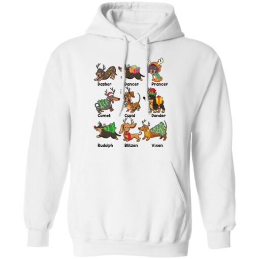 Dachshund dasher dancer prancer comet cupid shirt Shirt Sweatshirt Long Sleeve Hoodie Tank Mug