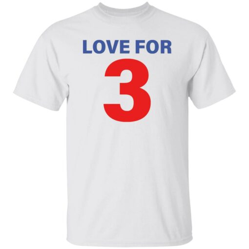 Damar Hamlin love for 3 shirt Shirt Sweatshirt Long Sleeve Hoodie Tank Mug