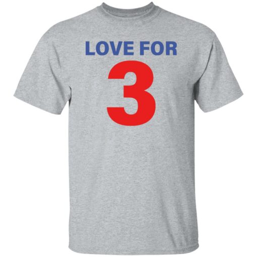 Damar Hamlin love for 3 shirt Shirt Sweatshirt Long Sleeve Hoodie Tank Mug