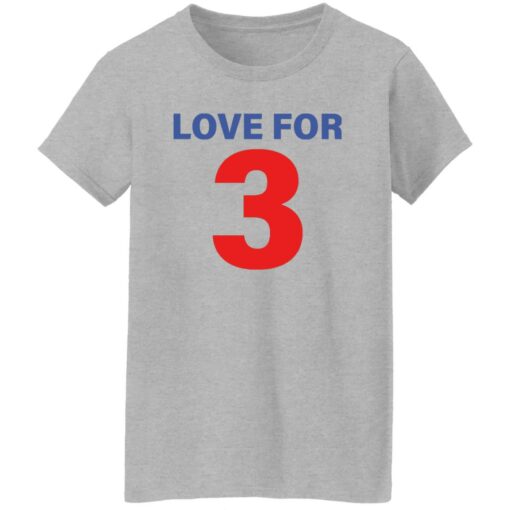 Damar Hamlin love for 3 shirt Shirt Sweatshirt Long Sleeve Hoodie Tank Mug