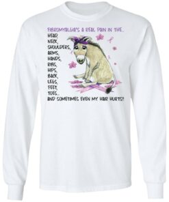 Donkey fibromyalgia’s a real pain in the head neck shirt Shirt Sweatshirt Long Sleeve Hoodie Tank Mug