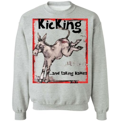 Donkey kicking and taking names xo xo shirt Shirt Sweatshirt Long Sleeve Hoodie Tank Mug