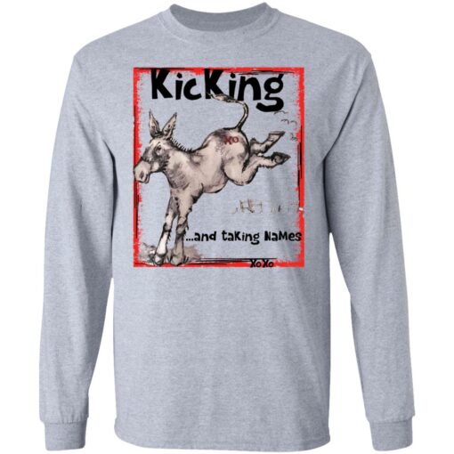 Donkey kicking and taking names xo xo shirt Shirt Sweatshirt Long Sleeve Hoodie Tank Mug