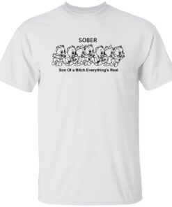 Duck sober son of a btch everything’s real shirt Shirt Sweatshirt Long Sleeve Hoodie Tank Mug