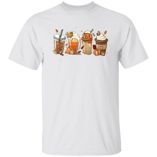 Fall coffee Halloween pumpkin latte drink cup shirt Shirt Sweatshirt Long Sleeve Hoodie Tank Mug – Tally’s Mojos