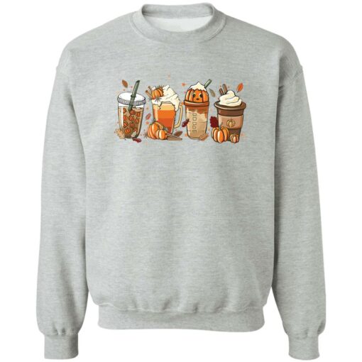 Fall coffee Halloween pumpkin latte drink cup shirt Shirt Sweatshirt Long Sleeve Hoodie Tank Mug – Tally’s Mojos