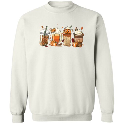 Fall coffee Halloween pumpkin latte drink cup shirt Shirt Sweatshirt Long Sleeve Hoodie Tank Mug – Tally’s Mojos