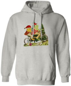 Frog And Toad On The Bike Christmas Shirt Shirt Sweatshirt Long Sleeve Hoodie Tank Mug Tallys Mojos 3