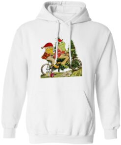 Frog And Toad On The Bike Christmas Shirt Shirt Sweatshirt Long Sleeve Hoodie Tank Mug Tallys Mojos 4