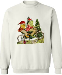 Frog And Toad On The Bike Christmas Shirt Shirt Sweatshirt Long Sleeve Hoodie Tank Mug Tallys Mojos 6