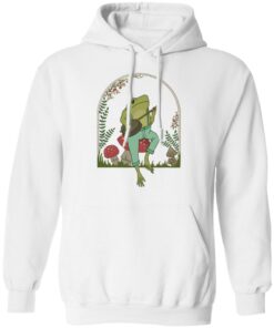 Frog Playing Banjo on Mushroom shirt Shirt Sweatshirt Long Sleeve Hoodie Tank Mug Tallys Mojos 3