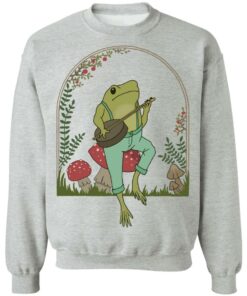 Frog Playing Banjo on Mushroom shirt Shirt Sweatshirt Long Sleeve Hoodie Tank Mug Tallys Mojos 4