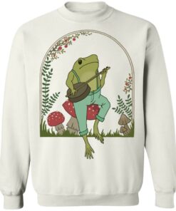 Frog Playing Banjo on Mushroom shirt Shirt Sweatshirt Long Sleeve Hoodie Tank Mug Tallys Mojos 5