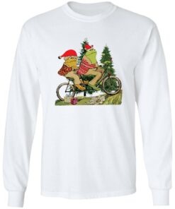 Frog and Toad on the bike Christmas sweatshirt Shirt Sweatshirt Long Sleeve Hoodie Tank Mug – Tally’s Mojos