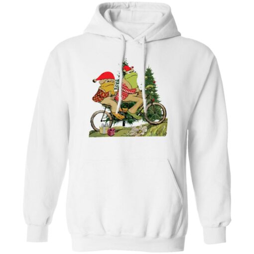 Frog and Toad on the bike Christmas sweatshirt Shirt Sweatshirt Long Sleeve Hoodie Tank Mug – Tally’s Mojos