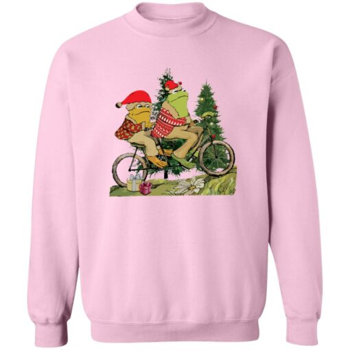 Frog and Toad on the bike Christmas sweatshirt Shirt Sweatshirt Long Sleeve Hoodie Tank Mug – Tally’s Mojos