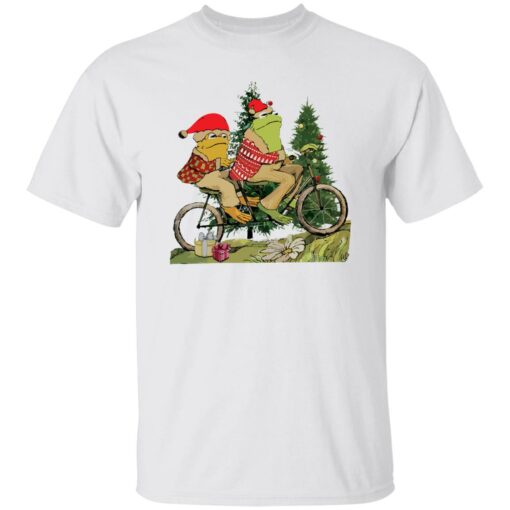 Frog and Toad on the bike Christmas sweatshirt Shirt Sweatshirt Long Sleeve Hoodie Tank Mug – Tally’s Mojos