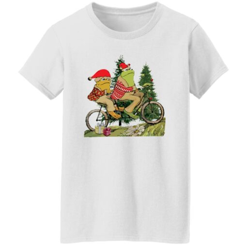 Frog and Toad on the bike Christmas sweatshirt Shirt Sweatshirt Long Sleeve Hoodie Tank Mug – Tally’s Mojos