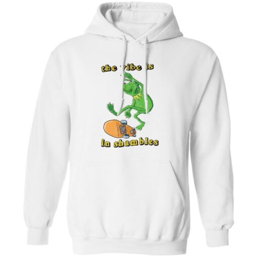 Frog the vibe is in shambles shirt Shirt Sweatshirt Long Sleeve Hoodie Tank Mug – Tally’s Mojos