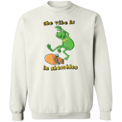 Frog the vibe is in shambles shirt Shirt Sweatshirt Long Sleeve Hoodie Tank Mug – Tally’s Mojos