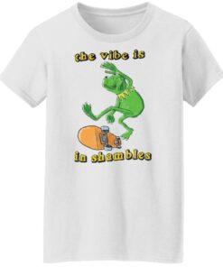 Frog the vibe is in shambles shirt Shirt Sweatshirt Long Sleeve Hoodie Tank Mug Tallys Mojos 6