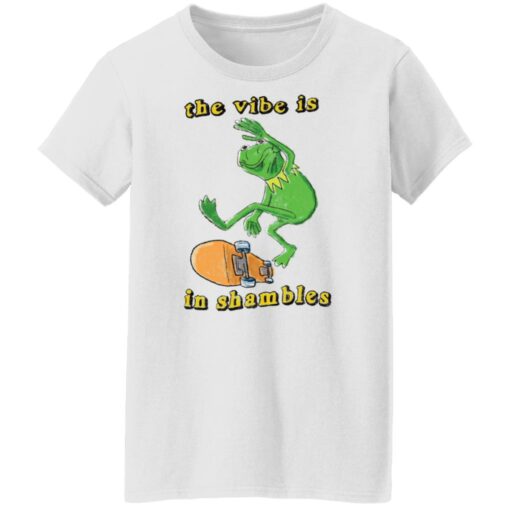 Frog the vibe is in shambles shirt Shirt Sweatshirt Long Sleeve Hoodie Tank Mug – Tally’s Mojos