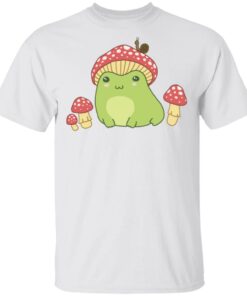 Frog with Mushroom hat and snail shirt Shirt Sweatshirt Long Sleeve Hoodie Tank Mug – Tally’s Mojos