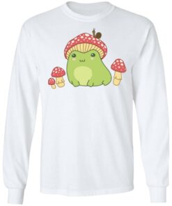 Frog with Mushroom hat and snail shirt Shirt Sweatshirt Long Sleeve Hoodie Tank Mug – Tally’s Mojos