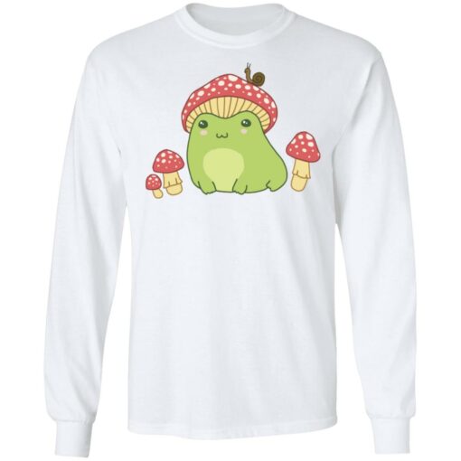 Frog with Mushroom hat and snail shirt Shirt Sweatshirt Long Sleeve Hoodie Tank Mug – Tally’s Mojos