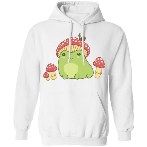 Frog with Mushroom hat and snail shirt Shirt Sweatshirt Long Sleeve Hoodie Tank Mug – Tally’s Mojos