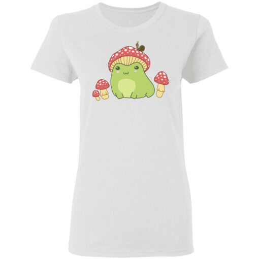 Frog with Mushroom hat and snail shirt Shirt Sweatshirt Long Sleeve Hoodie Tank Mug – Tally’s Mojos