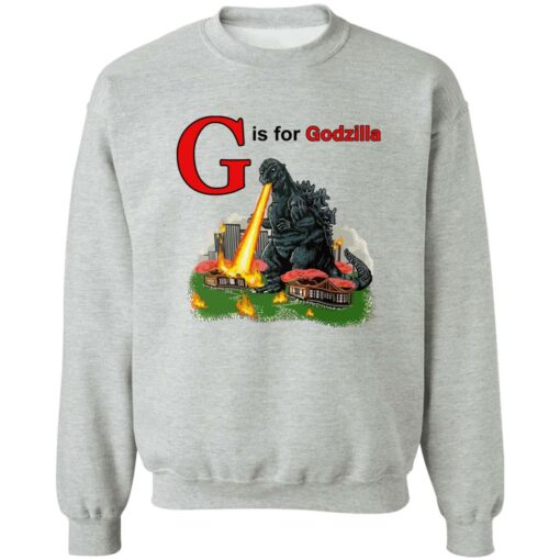 G is for Godzilla shirt Shirt Sweatshirt Long Sleeve Hoodie Tank Mug – Tally’s Mojos