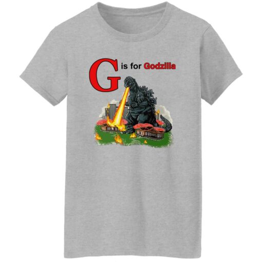 G is for Godzilla shirt Shirt Sweatshirt Long Sleeve Hoodie Tank Mug – Tally’s Mojos