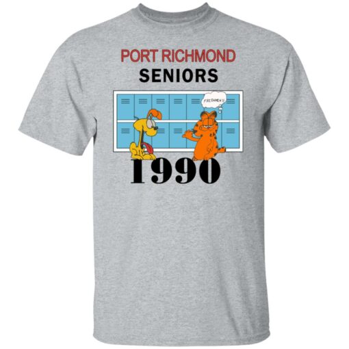 Garfield Port Richmond seniors 1990 shirt Shirt Sweatshirt Long Sleeve Hoodie Tank Mug – Tally’s Mojos