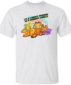 Garfield i’m a friday person in a monday world shirt Shirt Sweatshirt Long Sleeve Hoodie Tank Mug – Tally’s Mojos